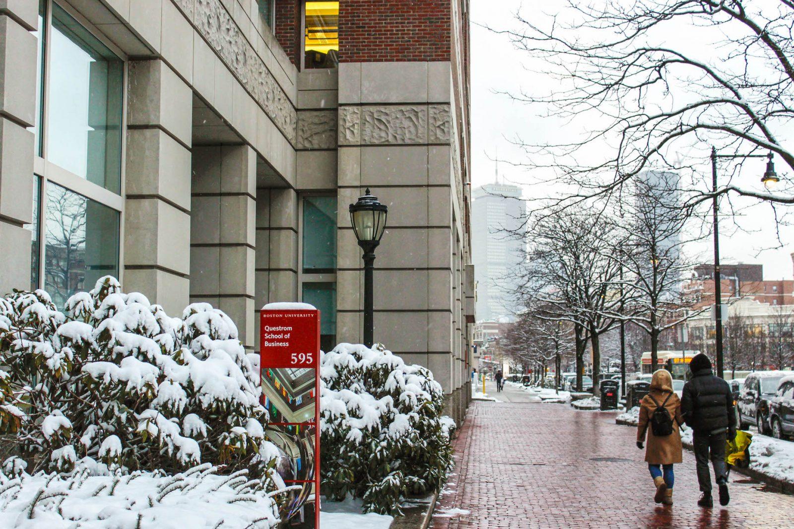 BU’s Questrom School of Business. Questrom announced via email that they will be adjusting their Core class schedule in the fall of 2019. RACHEL SHARPLES/ DFP STAFF