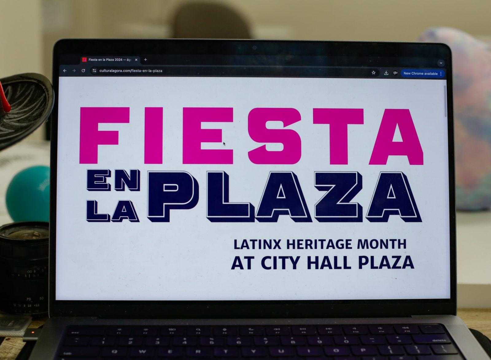 Fiesta en la Plaza event website. Fiesta en la Plaza was a series of events, hosted by Ágora, celebrating Hispanic Heritage Month that closed with a Salsa Night on Friday. KATE KOTLYAR/DFP PHOTOGRAPHER