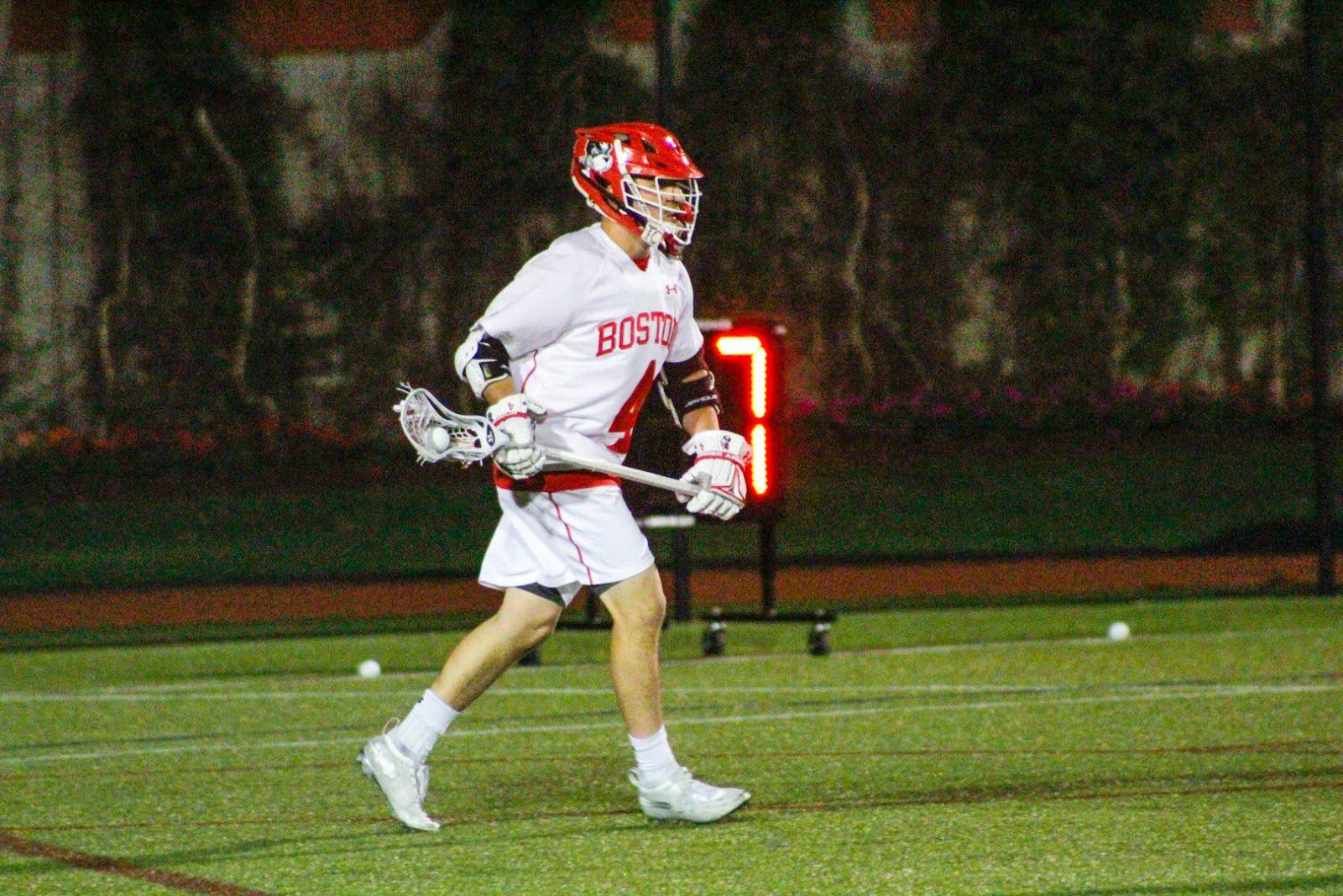 Sophomore attack Chris Gray's point total for the season hit 108, which is the highest mark in the country. RACHEL SHARPLES/ DFP STAFF
