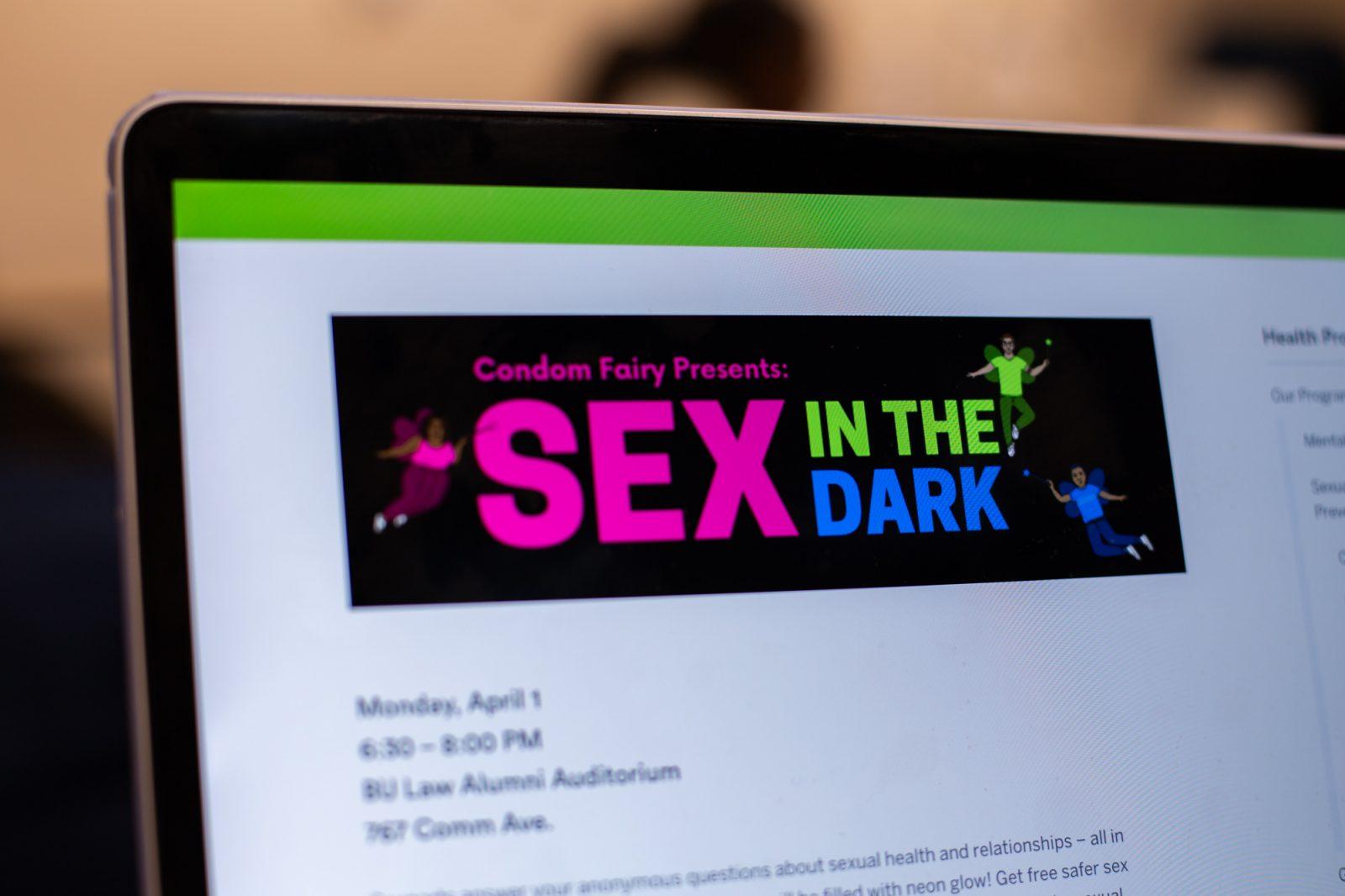 Student Health Services programs website. SHS’s annual Sex in the Dark panel answered anonymous questions about sexual health and relationships. MOLLY POTTER/DFP PHOTOGRAPHER