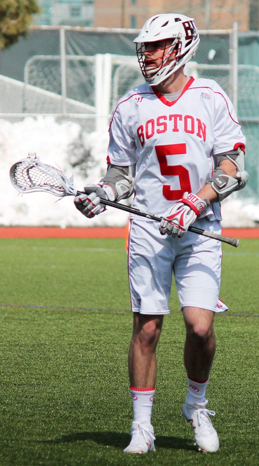 Senior Cal Dearth led the men's lacrosse team to a comeback victory to clinch the program's first postseason berth. PHOTO BY ABIGAIL FREEMAN/ DAILY FREE PRESS STAFF