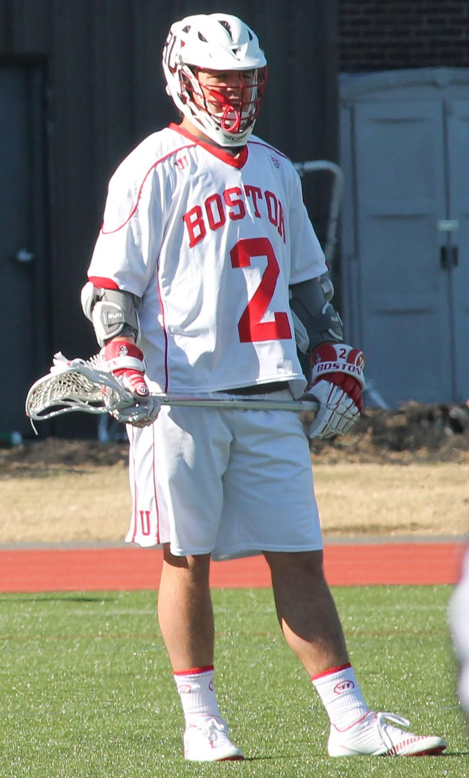 James Burr had a hat trick in the first half in BU's 18-8 win over UMass Lowell. PHOTO BY AMANDA LUCIDI/DAILY FREE PRESS CONTRIBUTOR
