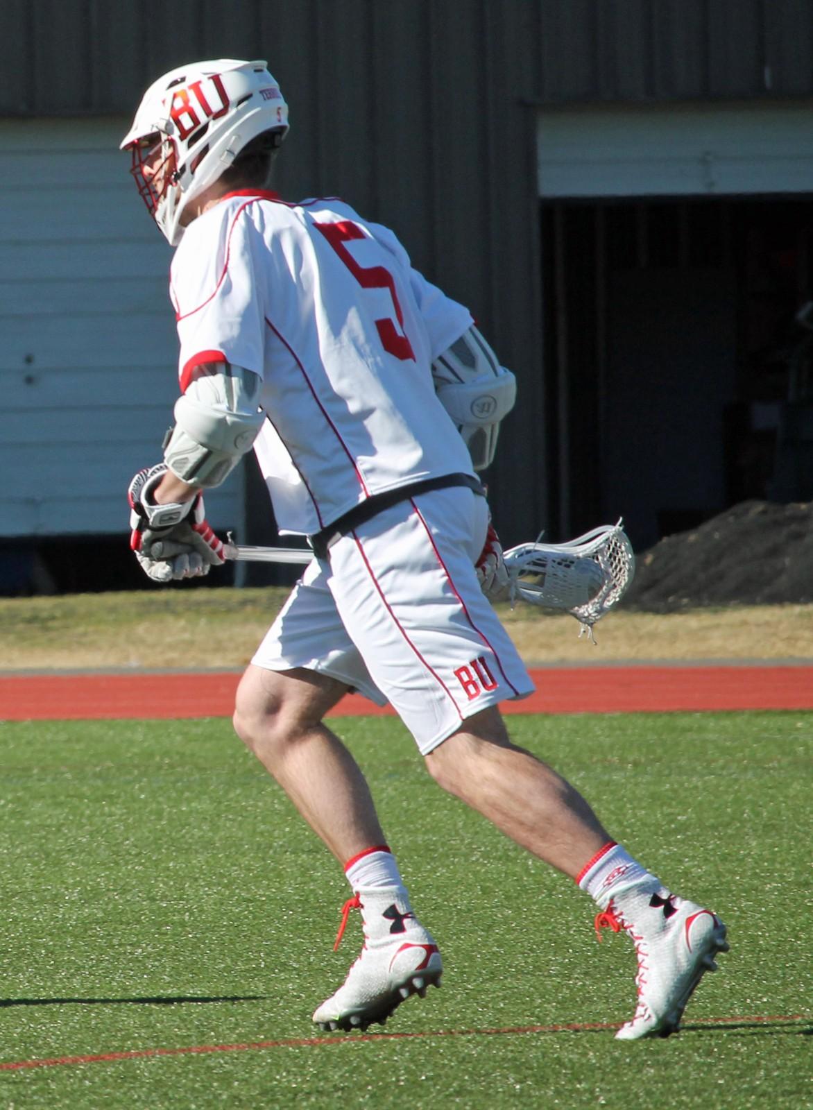 Cal Dearth was kept relatively quiet by the Mountain Hawks. PHOTO BY AMANDA LUCIDI/DAILY FREE PRESS STAFF