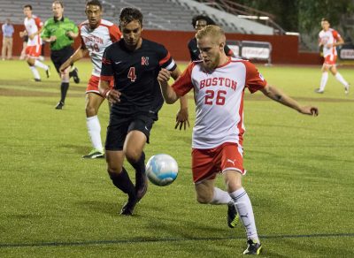 Sophomore midfielder Magnus Benediktsson leads the team in assists. PHOTO BY JUSTIN HAWK/ DAILY FREE PRESS STAFF 