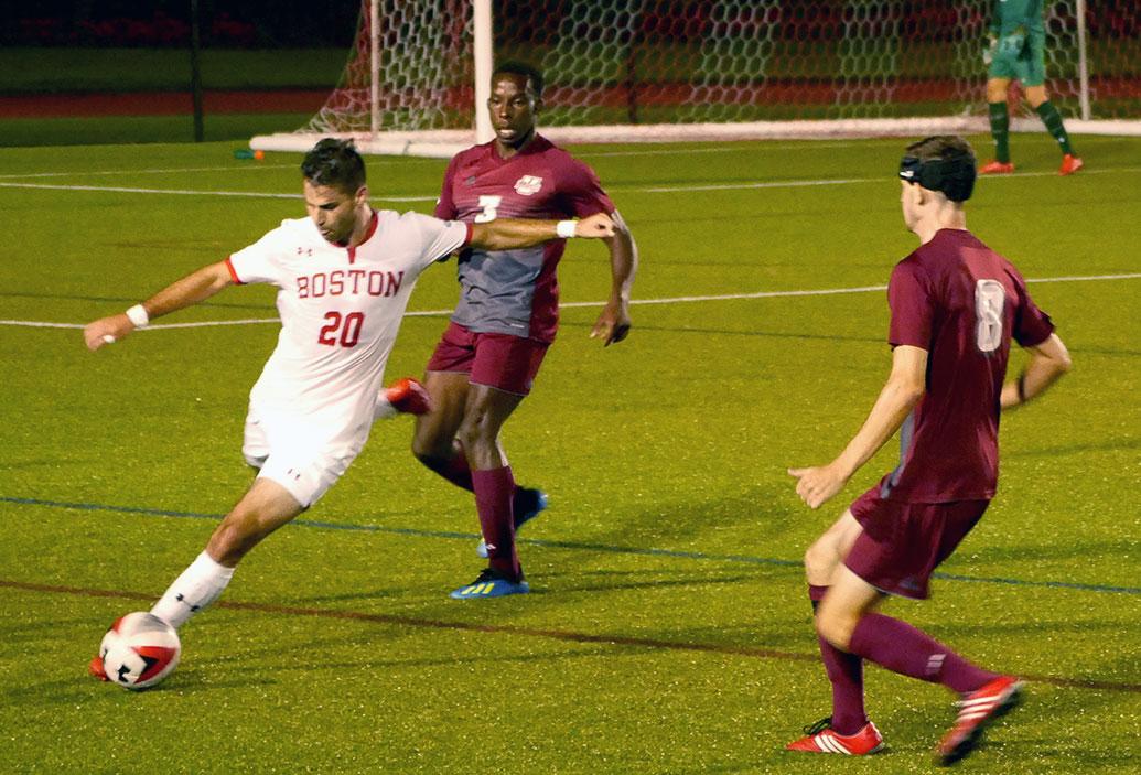 Senior Josh Barkoff was one of three Boston University Terriers to be recognized by the Patriot League this week. PHOTO BY FELIX PHILLIPS/ DAILY FREE PRESS STAFF