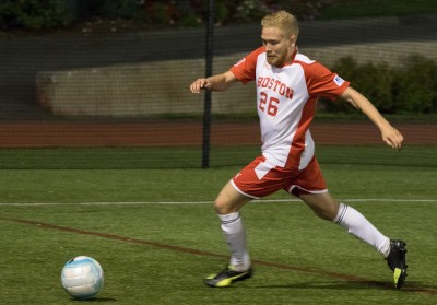 Sophomore midfielder Magnus Benediktsson leads the team in assists with four. PHOTO BY JUSTIN HAWK/ DAILY FREE PRESS STAFF 