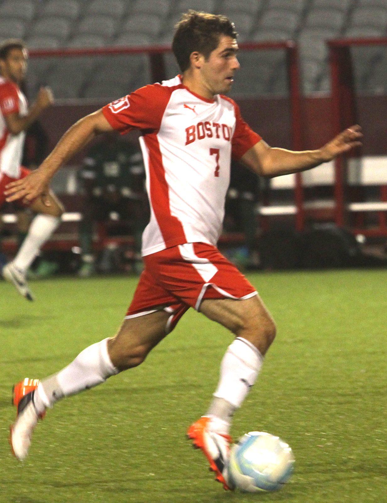 Versatile sophomore forward T.J. Butzke has been a key contributor off the bench for BU. PHOTO BY BRIGID KING/ DAILY FREE PRESS STAFF 