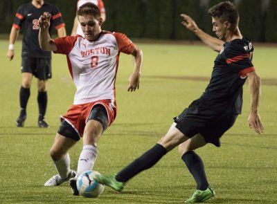 Freshman forward Matt McDonnell scored his third goal of the season Wednesday night. PHOTO BY JUSTIN HAWK/ DAILY FREE PRESS STAFF 