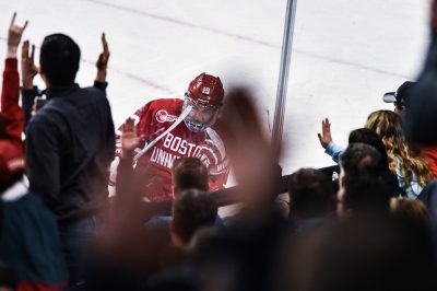 Clayton Keller now has a 15-game point streak. PHOTO BY MADDIE MALHOTRA/ DAILY FREE PRESS STAFF