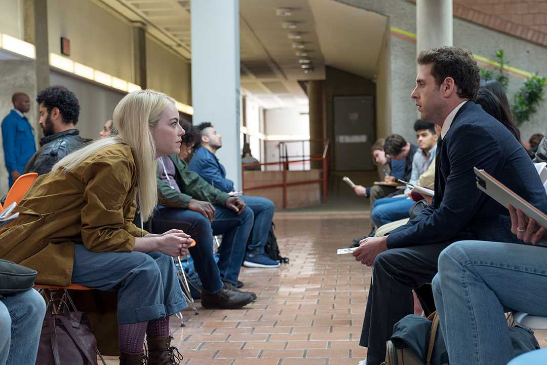 Emma Stone and Jonah Hill in Netflix’s latest mini-series, “Maniac.” PHOTO COURTESY OF NETFLIX