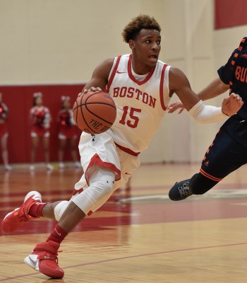 Sophomore Cheddi Mosely led BU with 18 points. PHOTO BY MADDIE MALHOTRA/DFP FILE PHOTO
