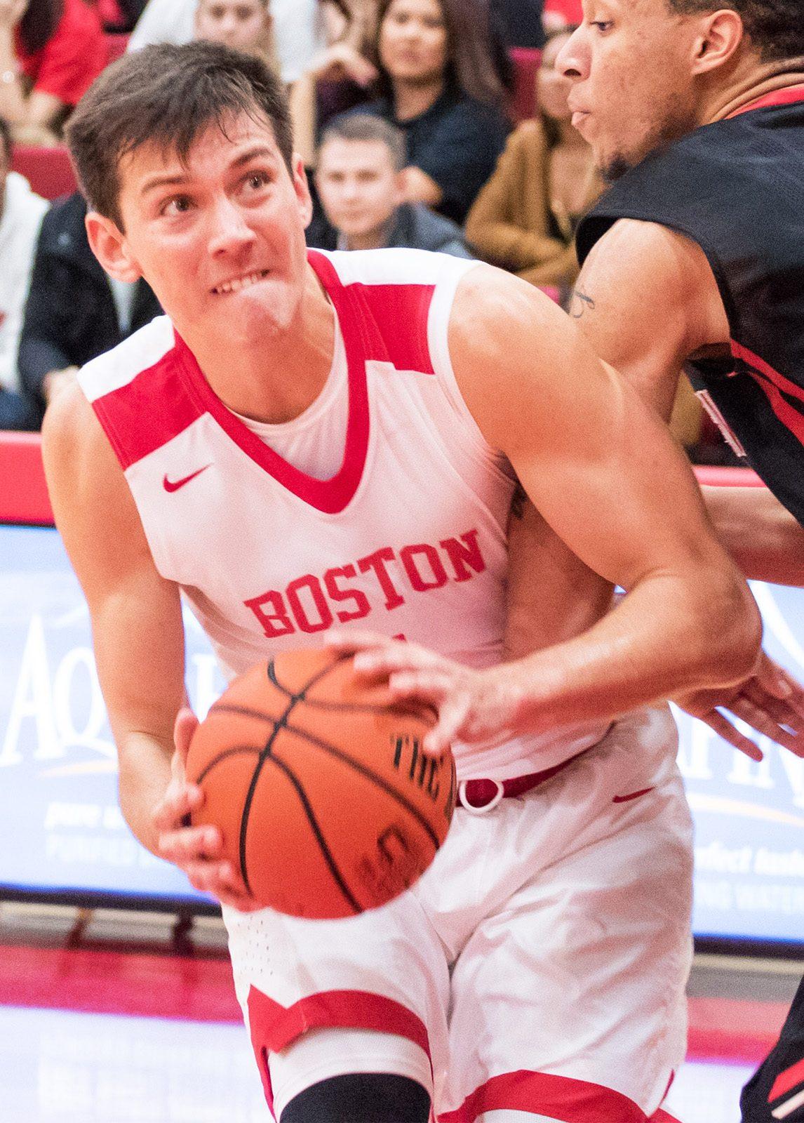 With Nick Havener back in the lineup, the Terriers will look to win the rebounding battle and 50-50 balls. PHOTO BY JUSTIN HAWK/ DAILY FREE PRESS STAFF