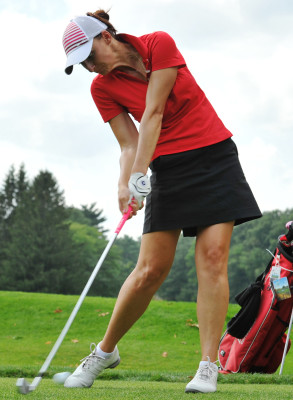 The women's golf team finished with an 18-hole score of 309 in soggy Greensboro, North Carolina this past weekend. PHOTO COURTESY MIKE TURESKI