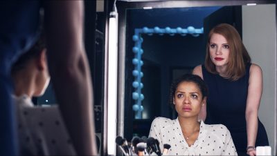 Gugu Mbatha-Raw and Jessica Chastain star in "Miss Sloane." PHOTO COURTESY KERRY HAYES/ EUROPACORP 