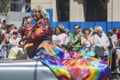 Miss Major Griffin-Gracy at a parade