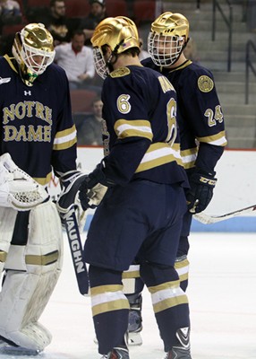 Despite making the NCAA tournament this season after a 19-11-7 record, Notre Dame lost in the first round to the University of Michigan. PHOTO BY MAYA DEVEREAUX/DFP FILE PHOTO