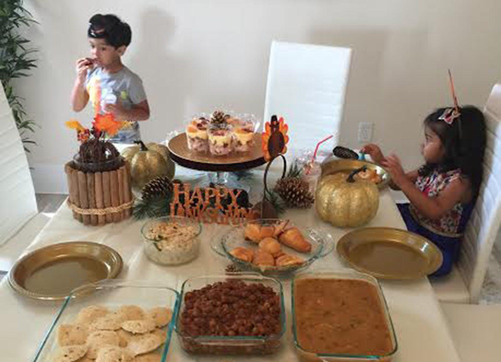 Nitya Rudraraju (ENG ‘19) enjoyed a breakfast of traditional Indian foods with her cousins in Orlando, Florida. PHOTO COURTESY NITYA RUDRARAJU