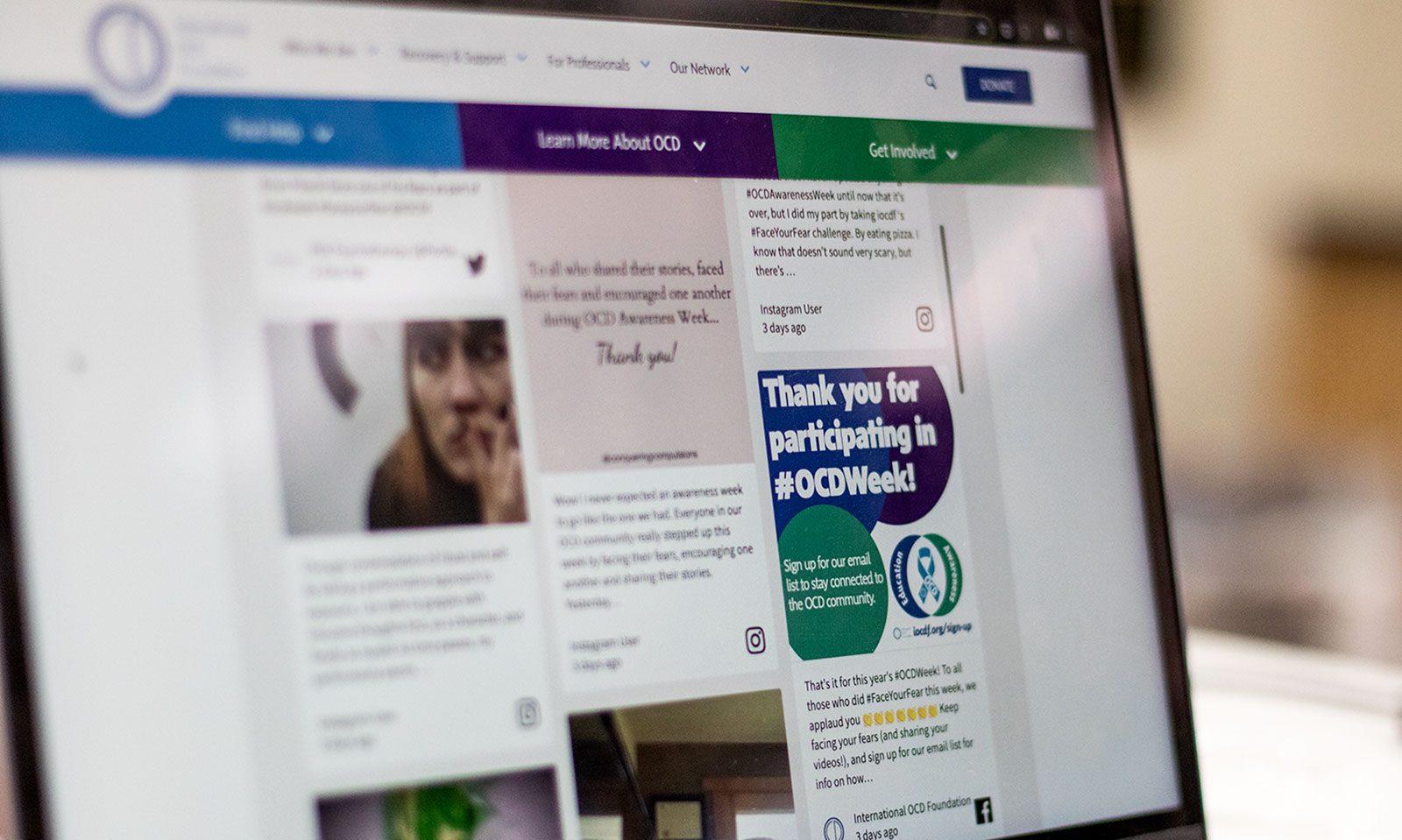 The #FaceYourFear social media campaign on the International OCD Foundation’s website, one of their efforts for this year’s OCD Awareness Week, which took place from Oct. 13 to 19. ILLUSTRATION BY SOFIA KOYAMA/ DAILY FREE PRESS