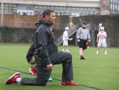 Domingos came to BU for the 2014 season after previously coaching at Gettysburg and Colby. PHOTO BY OLIVIA FALCIGNO/DAILY FREE PRESS STAFF