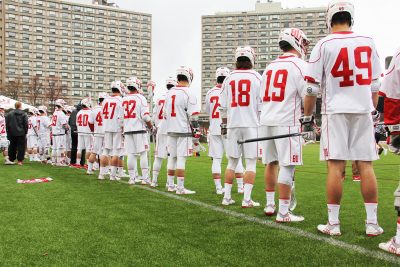 There are many lacrosse viewing options this spring, like the Boston University lacrosse team. PHOTO BY OLIVIA FALCIGNO/ DAILY FREE PRESS STAFF