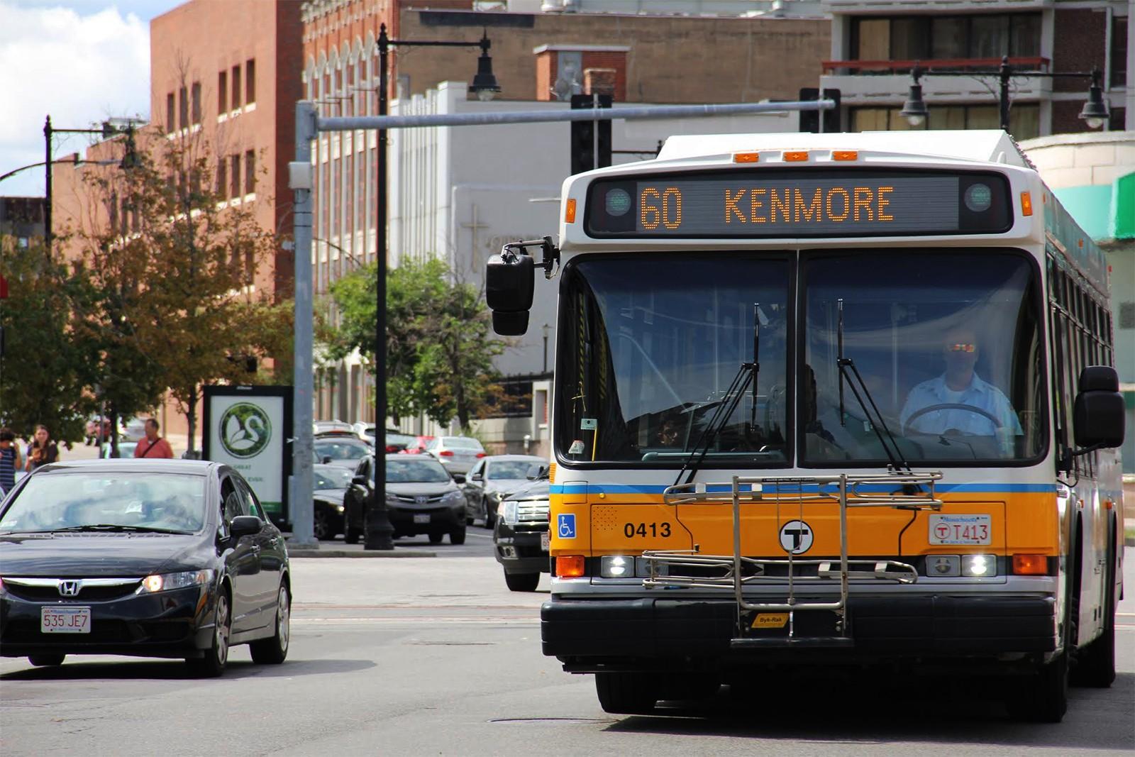 The Boston Carmen’s Union Local 589, the T’s largest labor group, is gearing up to fight the potential privatization of MBTA buses. PHOTO BY OLIVIA FALCIGNO/ DAILY FREE PRESS STAFF