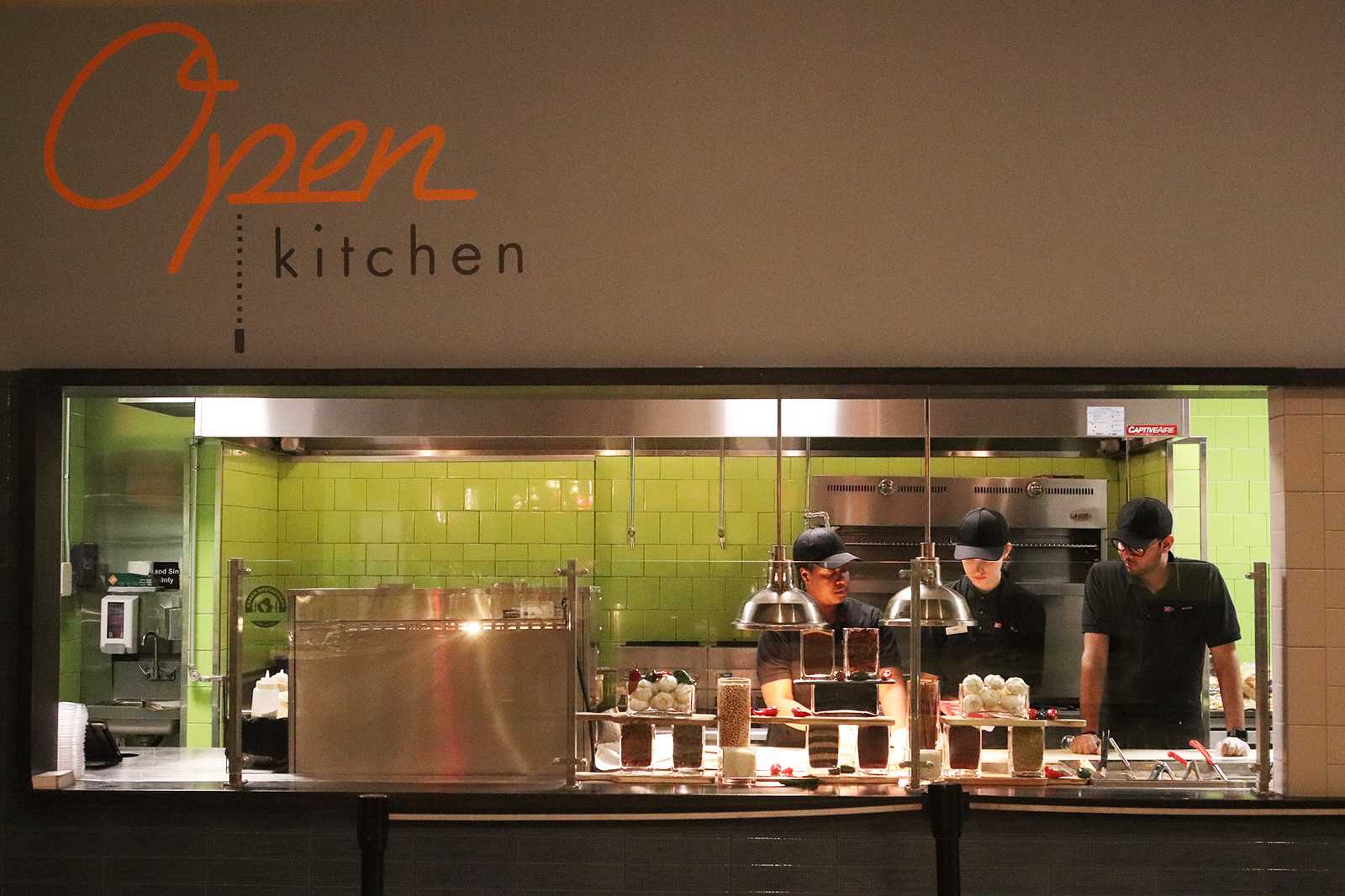 The George Sherman Union unveiled Open Kitchen Monday as part of the ongoing renovations at the Union Court dining area. LUWA YIN/ DAILY FREE PRESS STAFF