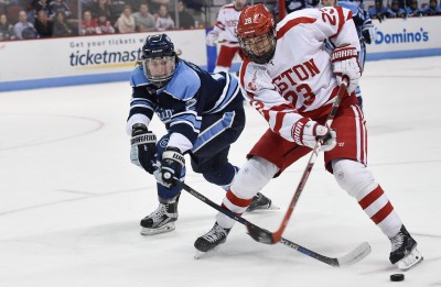 Sophomore forward Jakob Forsbacka Karlsson should be a force for BU hockey in the coming season. PHOTO BY MADDIE MALHOTRA/ DAILY FREE PRESS STAFF 
