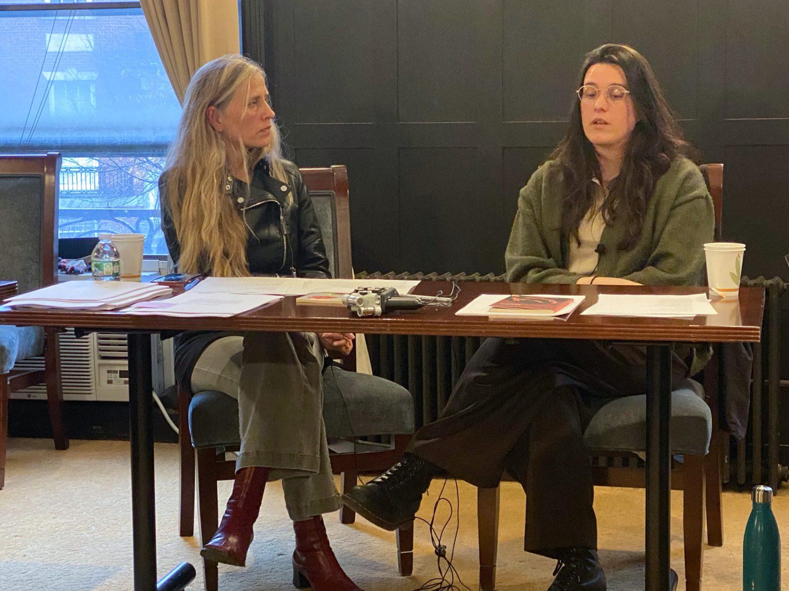 Stacy Mattingly (left) and Selma Asotić (right). Asotić visited Boston University’s Pardee School on Thursday for a reading of “Reci vatra,” her first poetry book, which explores the concept of home. COURTESY OF CENTER FOR THE STUDY OF EUROPE