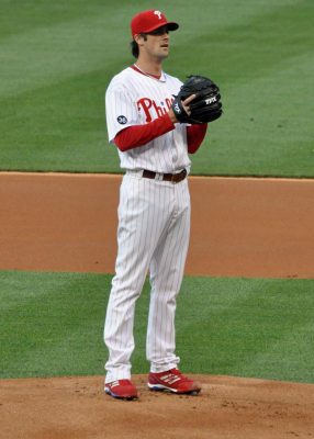 When Cole Hamels and the Phillies won the World Series in 2008, it was the city's first championship since 1983. PHOTO COURTESY WIKIMEDIA COMMONS 