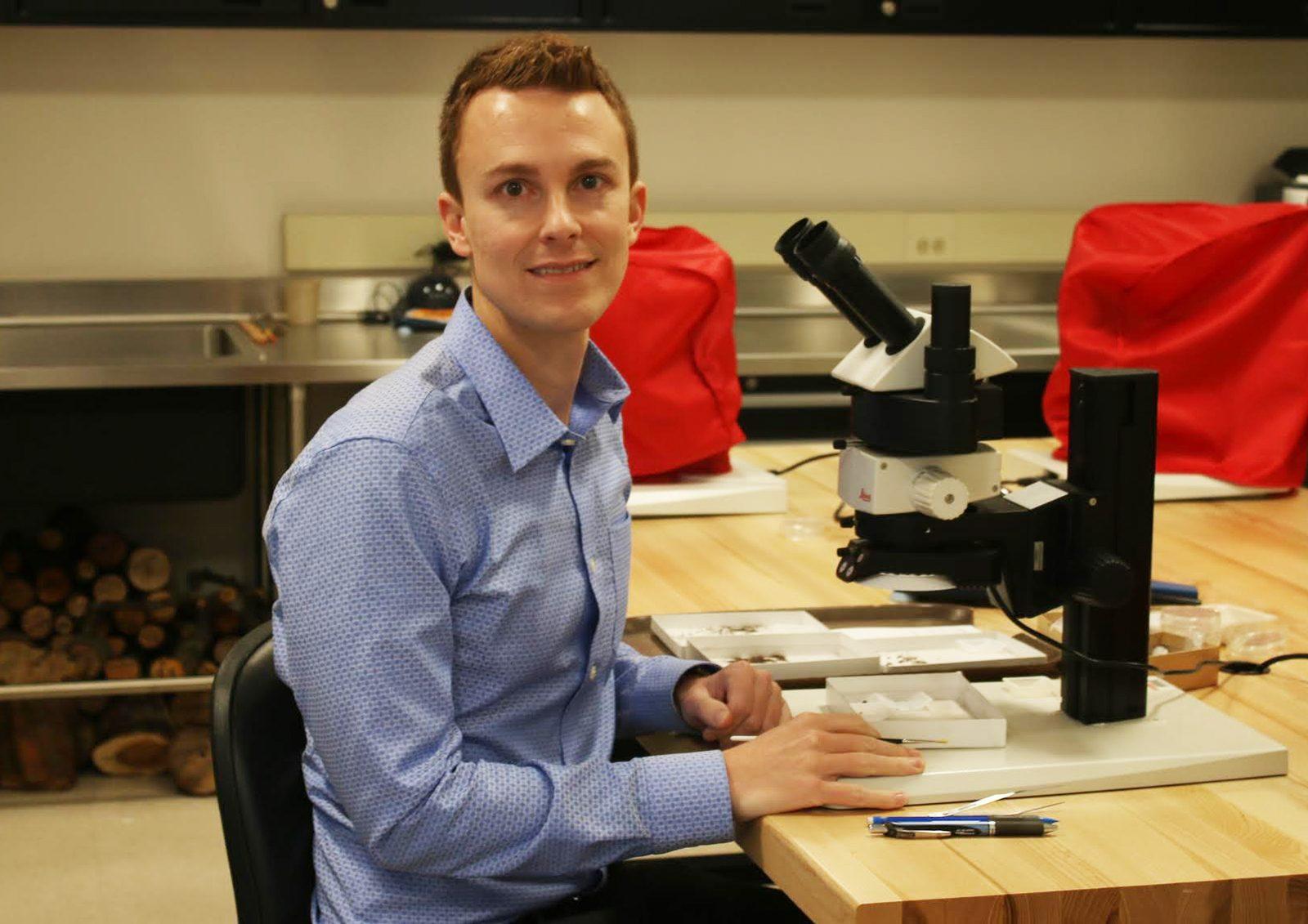 John Marston, an assistant professor of archaeology and anthropology, gave a seminar Monday on agricultural sustainability and climate-change adaptation in ancient Anatolia, or present-day Turkey. PHOTO BY BETSEY GOLDWASSER/ DAILY FREE PRESS STAFF
