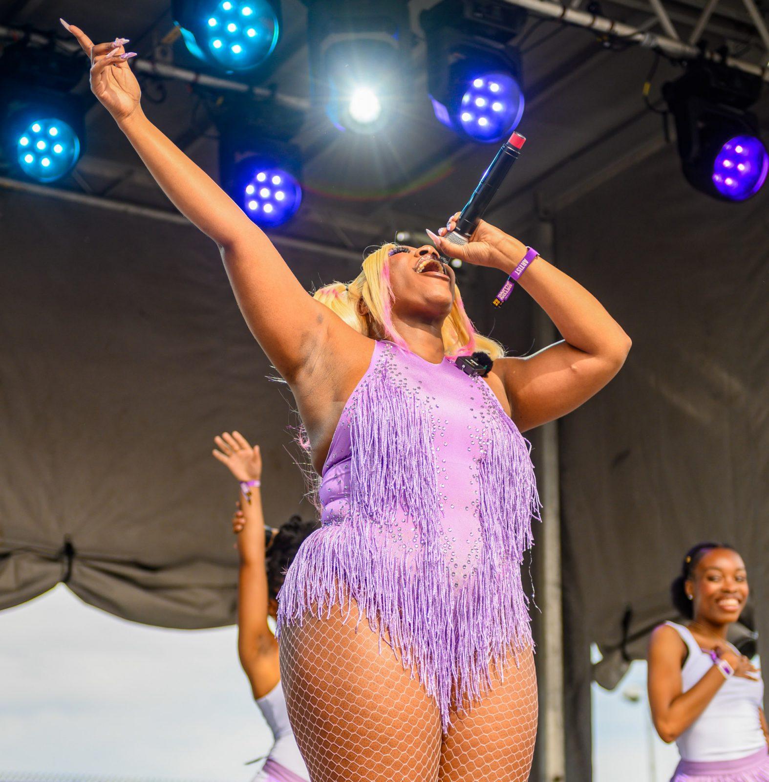 Cakeswagg at Boston Calling on May 25. The music festival featured artists local to Boston such as Cakeswagg, Kieran Rhodes and Madi Diaz. MOLLY POTTER/DFP PHOTOGRAPHER