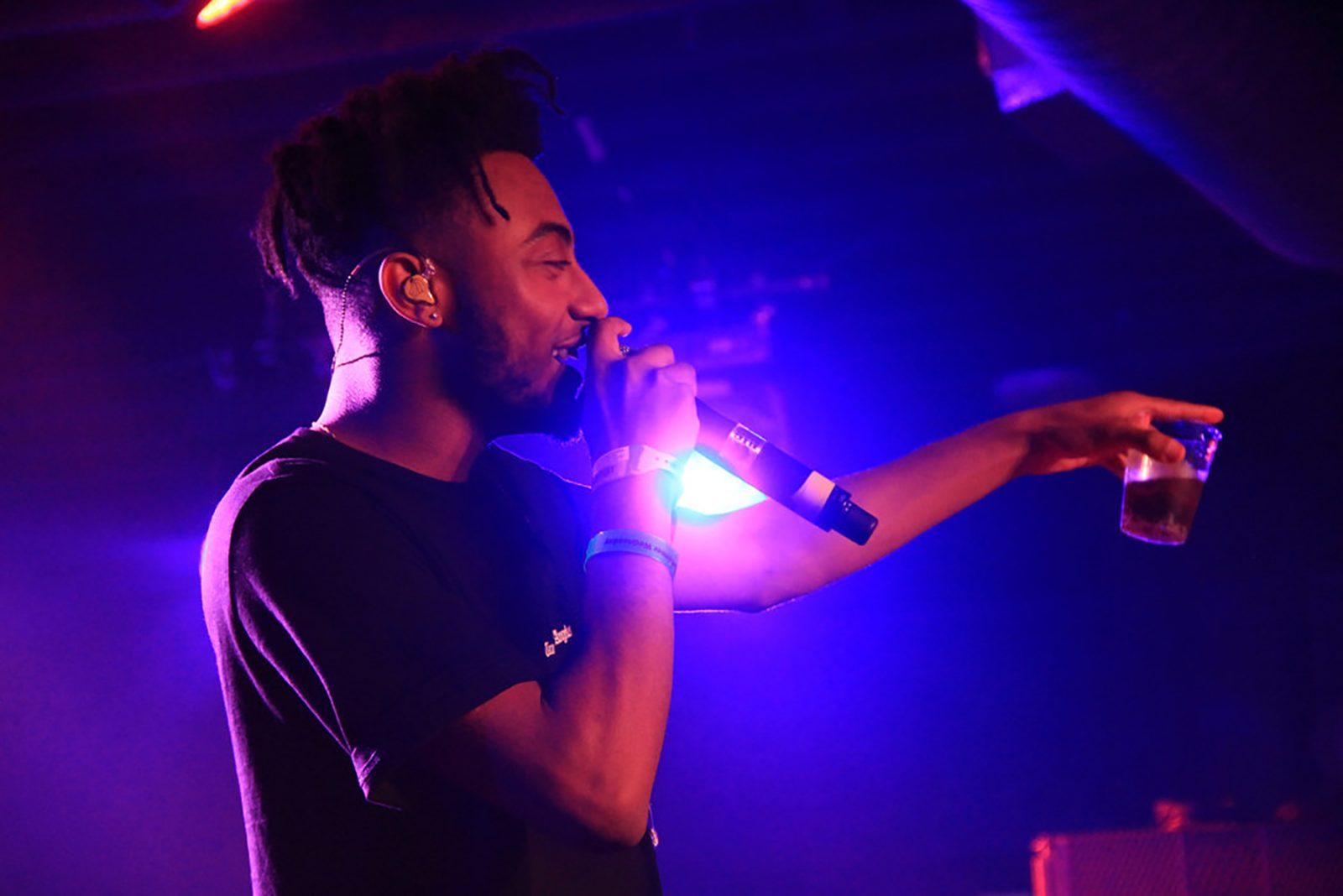 Aminé at the SXSW Youtube Party in March of 2017. Anime has been announced to be Boston University’s 802.1 Spring Concert headliner. COURTESY OF DANIEL BENAVIDES/ FLICKR  