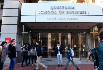 Questrom School of Business will offer a “Mini MBA for Tech Executives” program at the BU Executive Leadership Center Apr. 5-8 as part of a partnership between BU and CIO magazine. PHOTO BY ANNALYN KUMAR/DAILY FREE PRESS STAFF