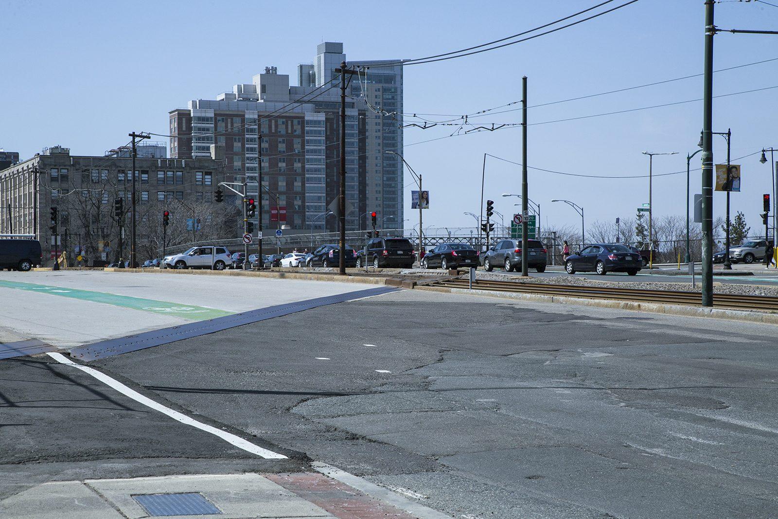 The Massachusetts Department of Transportation hosts a meeting at Boston University College of General Studies Thursday evening, to discuss traffic issues relating to summer construction of the BU Bridge. PHOTO BY HALEY ABRAM/ DAILY FREE PRESS STAFF