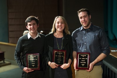 Joseph Dwyer’s “Listeners," Emily Sheehan’s “Adaptation” and Wes Palmer’s “You Are Here” took home the top awards at the 36th annual 2016 Redstone Film Festival. PHOTO COURTESY JUSTIN SAGLIO