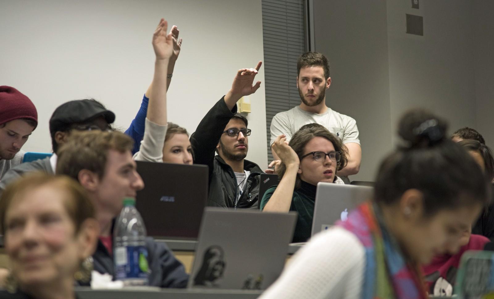 The Constitution Reform Committee failed to garner the two-thirds majority vote needed to pass the proposal that would have reformed the BU Student Government Constitution. PHOTO BY LEXI PLINE/DAILY FREE PRESS STAFF