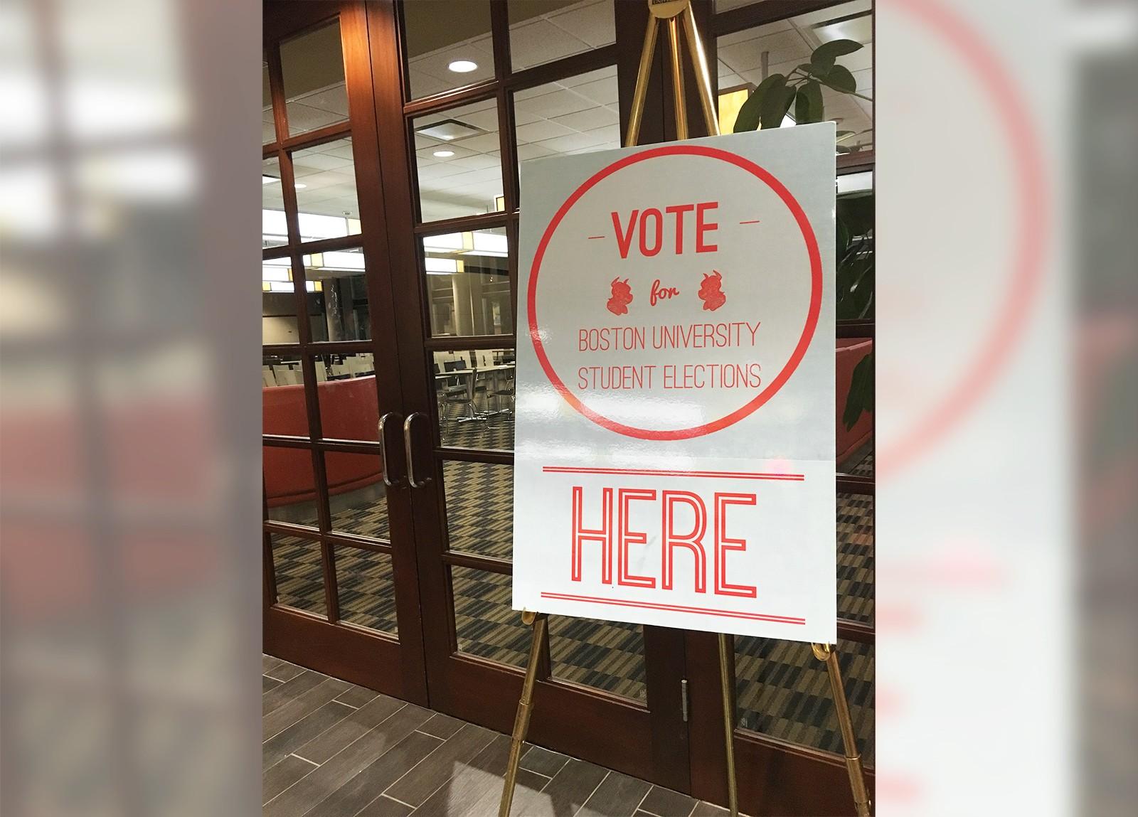 The three slates running in the 2016 Student Government Election spoke with members of the press Monday night at a conference held in the Back Court of the George Sherman Union. GRAPHIC BY MADDIE MALHOTRA/DAILY FREE PRESS STAFF