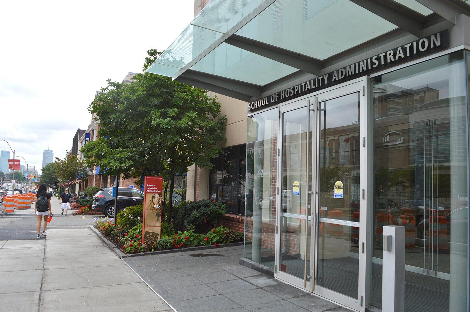 The School of Hospitality Administration and the College of Communication offer a joint undergraduate degree, Hospitality and Communications. This will be the second Bachelor of Science offered at SHA. PHOTO BY CAROLYN KOMATSOULIS/ DAILY FREE PRESS STAFF