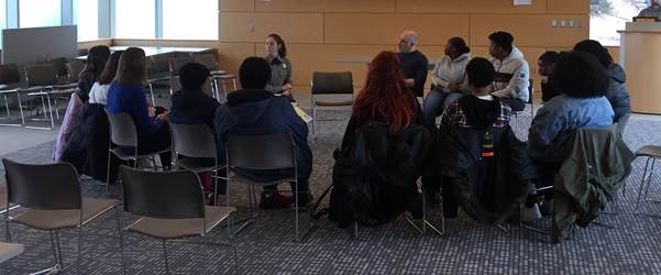 The Mattapan Branch of the Boston Public Library and the National Park Service co-hosted “Sarah’s Long Walk for Equality in Education,” a tribute to 19th-century Bostonian Sarah Roberts to celebrate Black History Month Saturday. COURTESY OF BENJAMIN DOV FREDE
