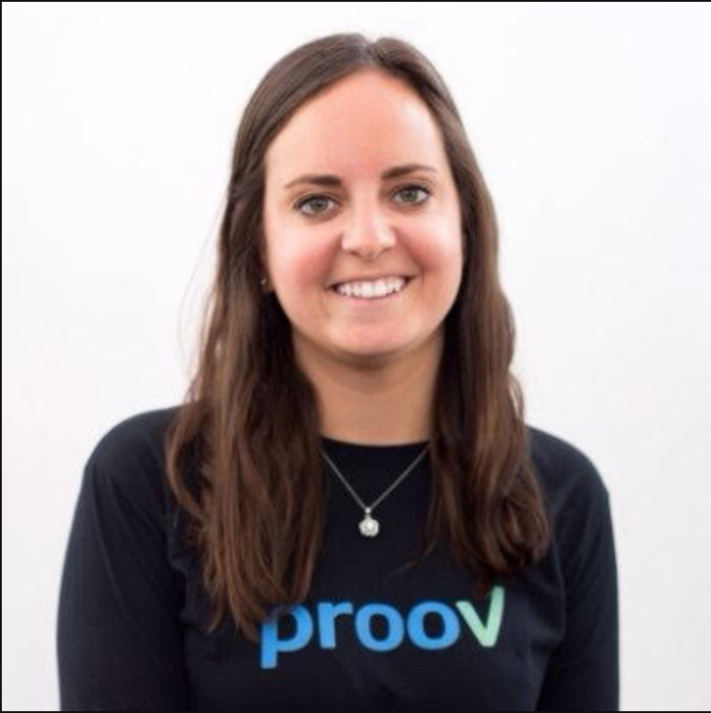 Questrom graduate Alex Barry, whose startup prooV recently acquired $14 million in funding, says that her education at Boston University was integral to her success in entrepreneurship. PHOTO COURTESY ALEX BARRY