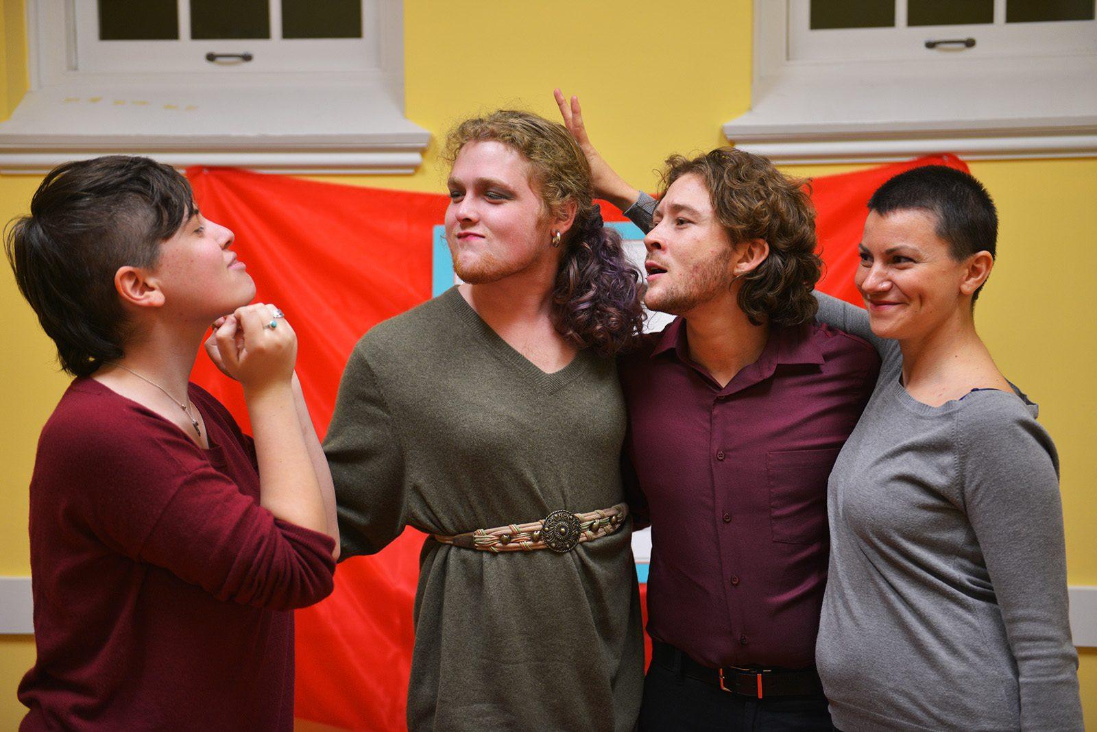 Members of the Butterfly Music Transgender Chorus pose for a photo before the group’s concert in Medford. PHOTO BY SHANE FU/ DAILY FREE PRESS STAFF