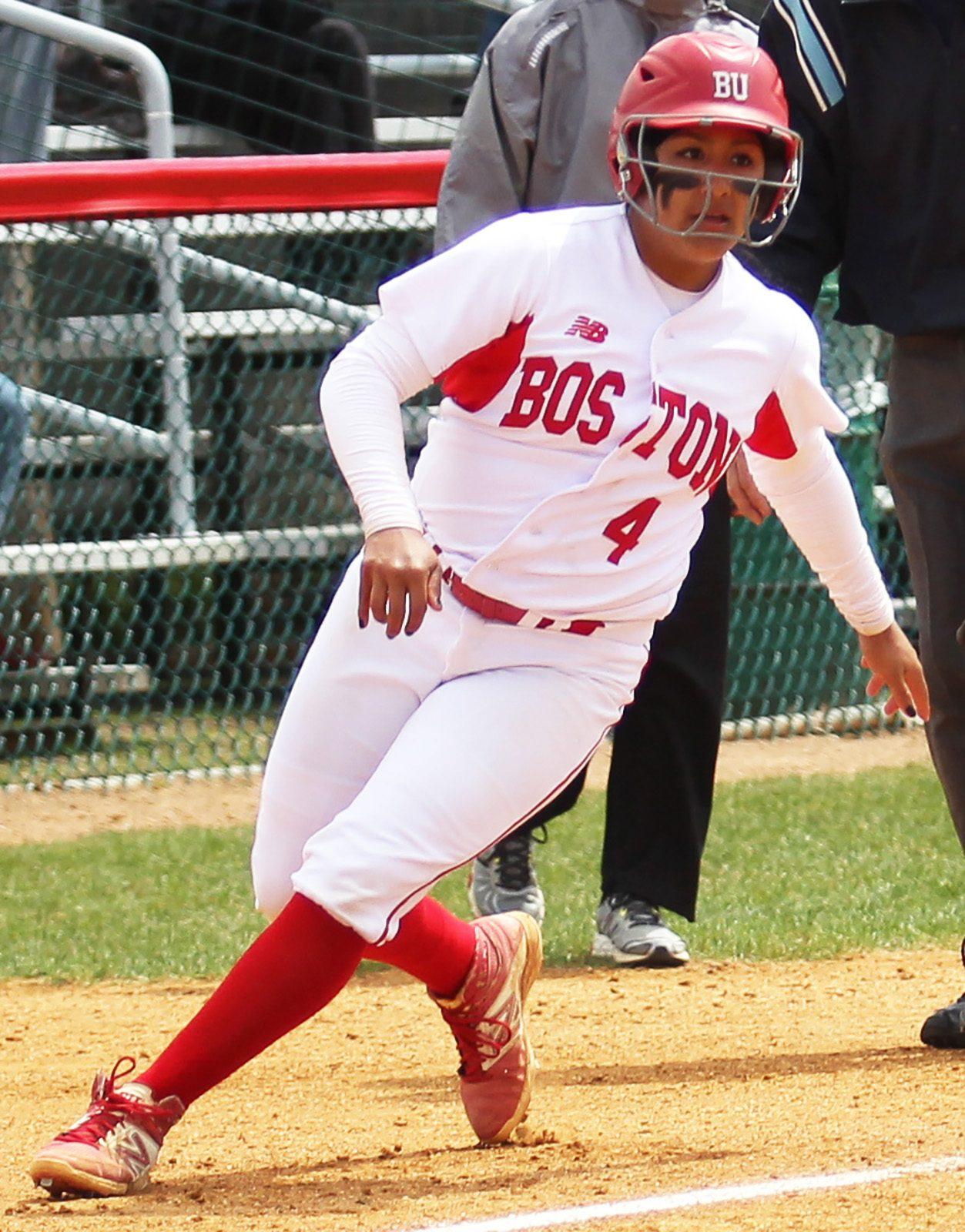 Gabi Martinez keyed an offensive explosion for the Terriers as they swept Army. PHOTO BY ALEXANDRA WIMLEY/ DAILY FREE PRESS STAFF