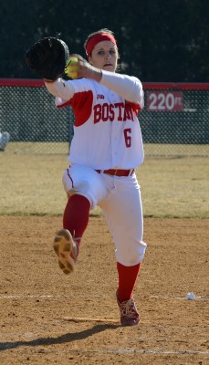 Lauren Hynes, who finished with a team-leading 2.24 ERA, is one of three Terriers graduating. PHOTO BY FALON MORAN/DAILY FREE PRESS STAFF