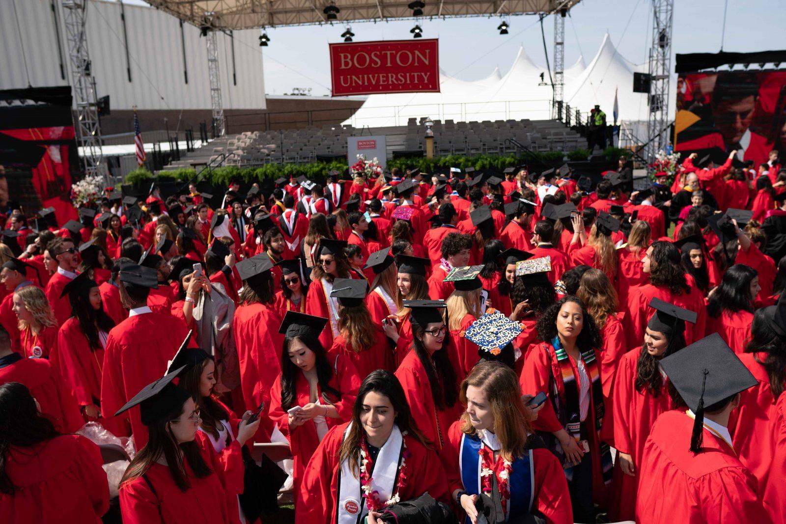 Boston University postponed commencement for the class of 2020 and will hold graduation in the late summer or fall. SOPHIE PARK/ DFP FILE