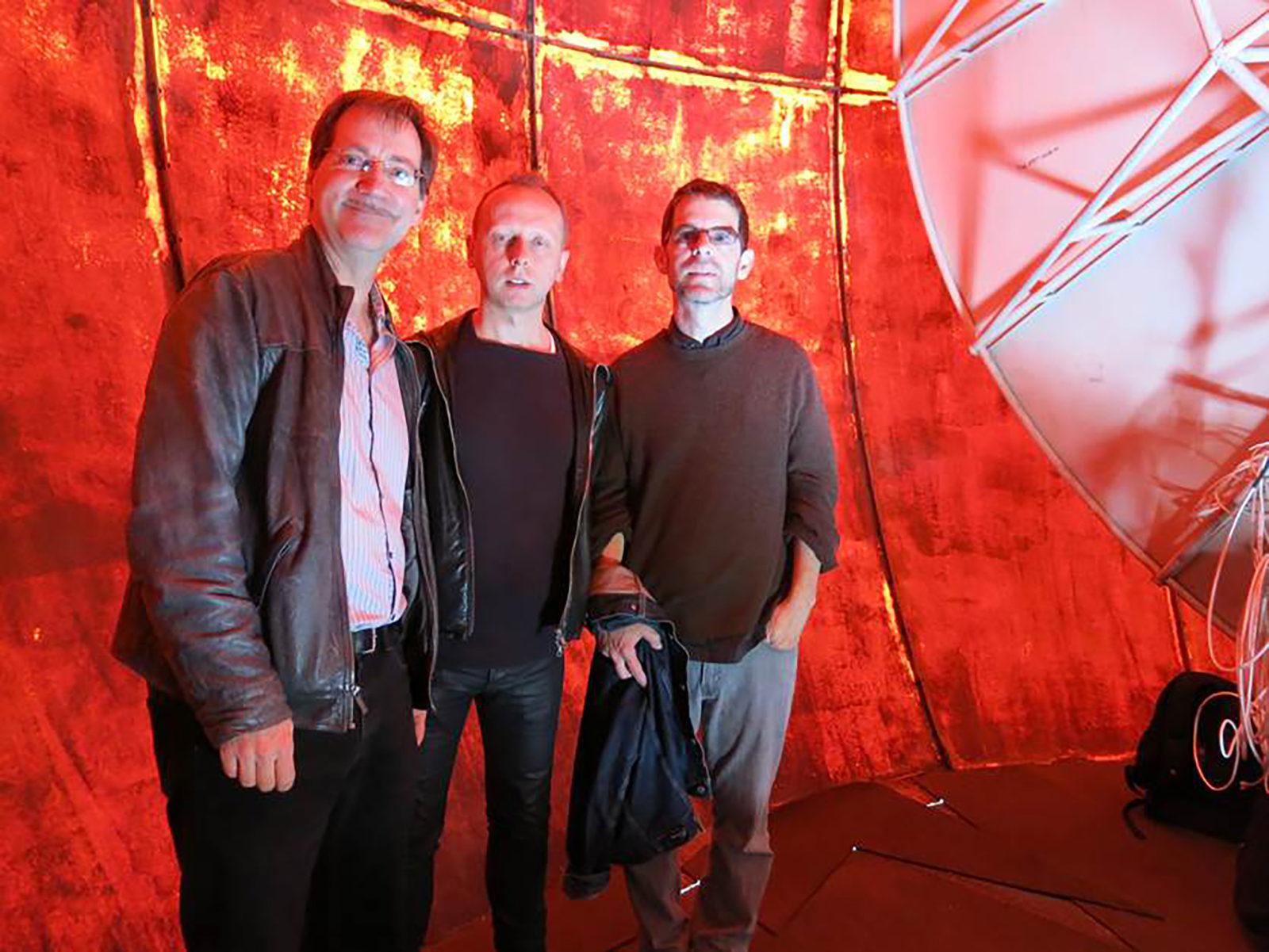 Neil Leonard, Scanner and Stephen Vitiello of Sounding the Cloud. PHOTO COURTESY EMILY MOGAVERO
