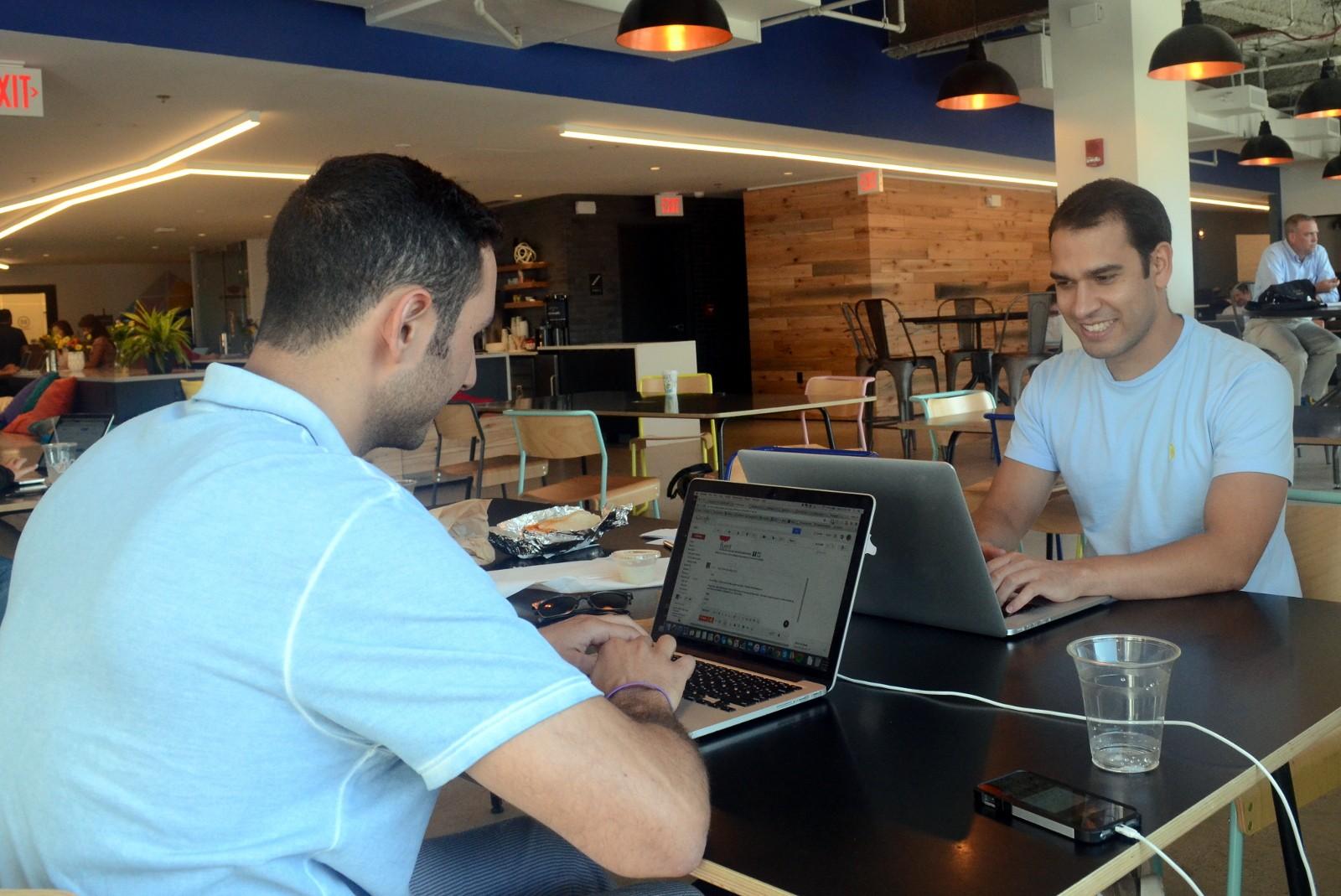 Door of Clubs, operating out of WeWork in South Station, is a Boston startup that provides and online platform for companies looking to work with college clubs. PHOTO BY DANIEL GUAN/DAILY FREE PRESS STAFF