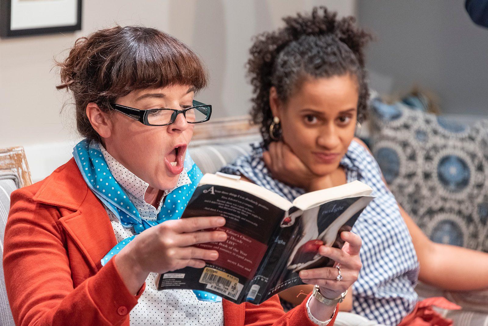 “The Book Club Play” by Karen Zacarías begins showing on Thursday at the Boston Playwrights’ Theatre. COURTESY OF STRATTON MCCRADY VIA THE BOSTON PLAYWRIGHTS’ THEATER