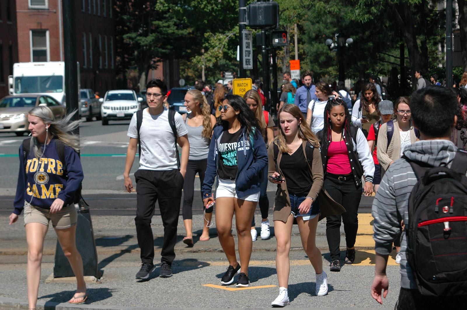 Boston University’s Class of 2021 is the most diversified in recent history, with more than a third of minority freshmen. PHOTO BY ALEX MASSET/ DAILY FREE PRESS STAFF