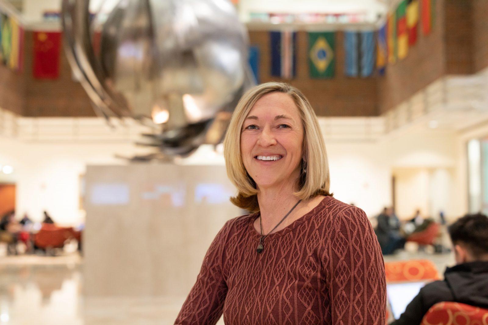 Susan Fournier will take over as the new dean of Boston University's Questrom School of Business, making her the first woman to hold this position. A professor at the school for the past 13 years, she is also a leading expert in the field of brand marketing, PHOTO COURTESY OF DAN WATKINS.