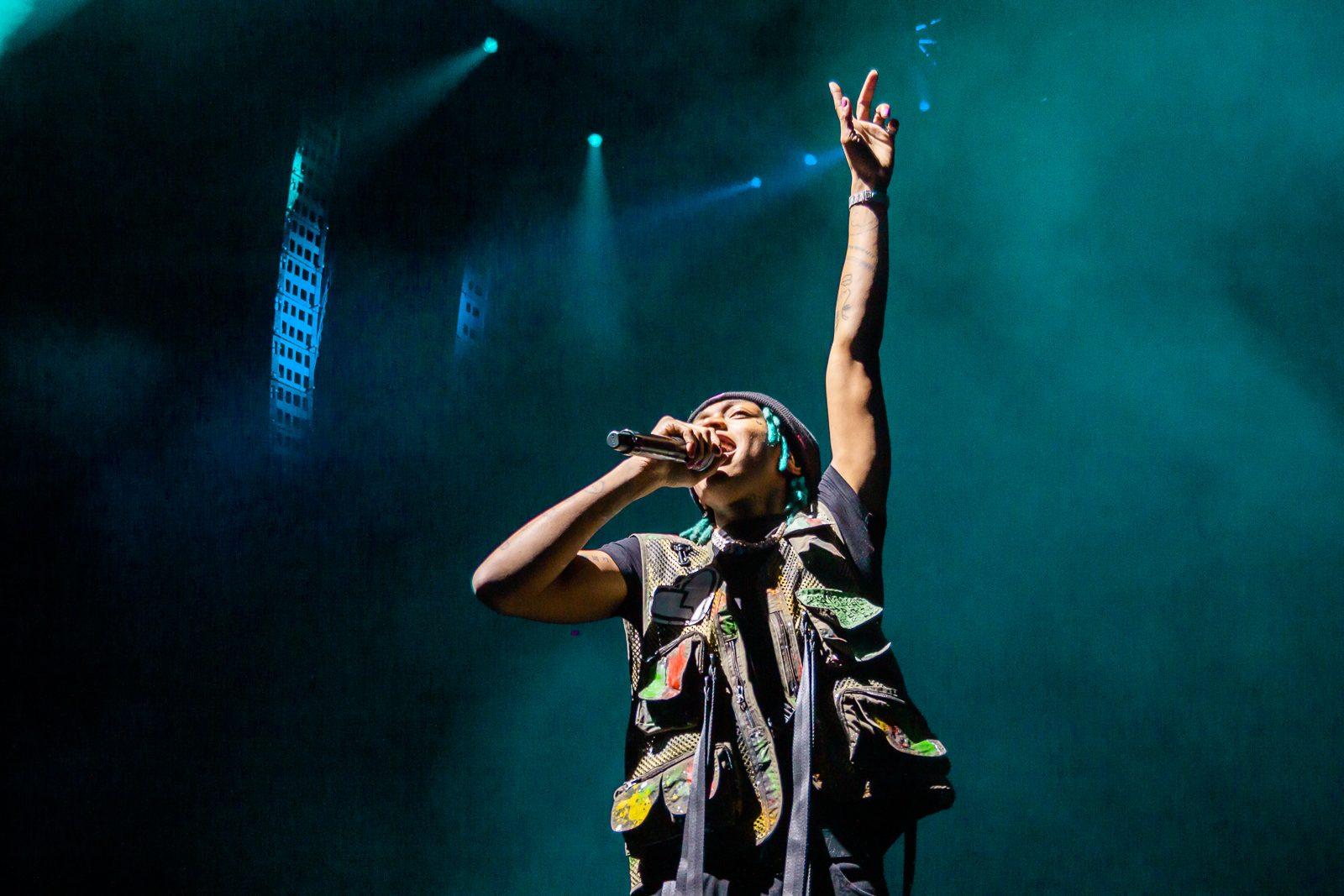 American singer and rapper Tyla Yaweh performs at TD Gardens on Oct. 8 as the opening act for Post Malone. DAVID SIMON/ DAILY FREE PRESS STAFF